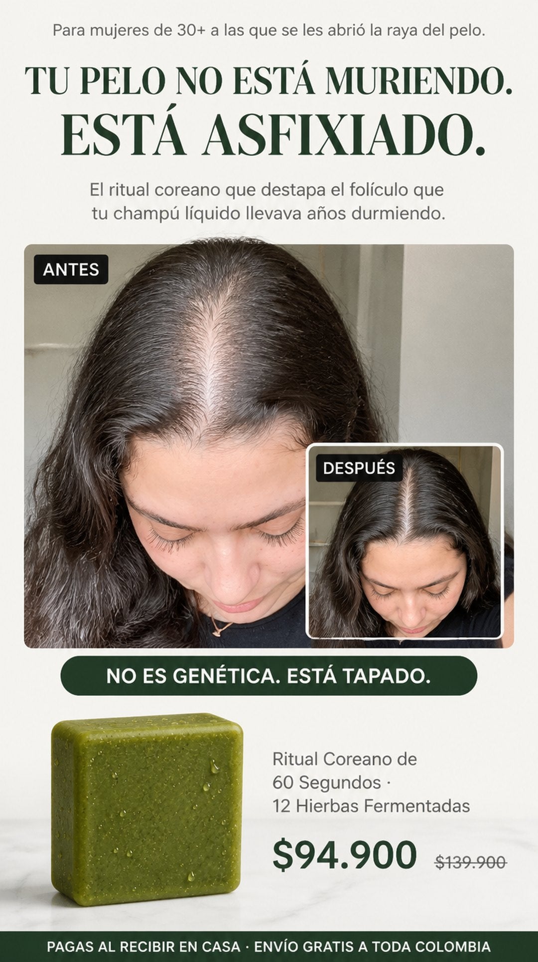 YORACARE Barra Coreana Anticaída 12 Hierbas Fermentadas